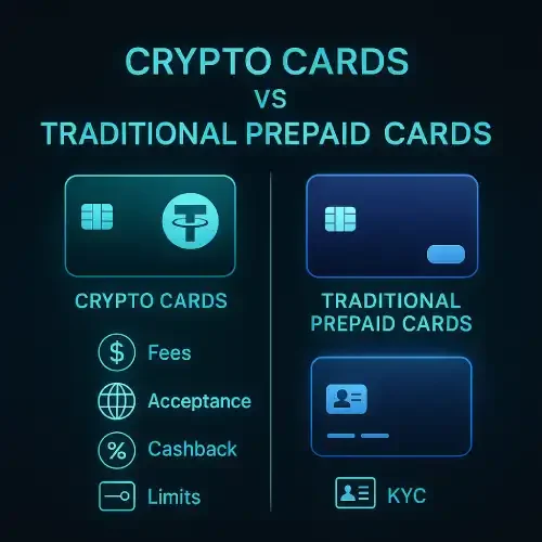 การเปรียบเทียบระหว่างบัตรคริปโตและบัตรเติมเงิน